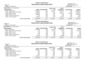 BSD Equity Department Budget